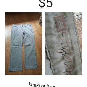 Lee pull on khakis